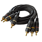 Cable 3 RCA de 3 mts Best America CA-520/10/OFC/BTR - Miniatura 2