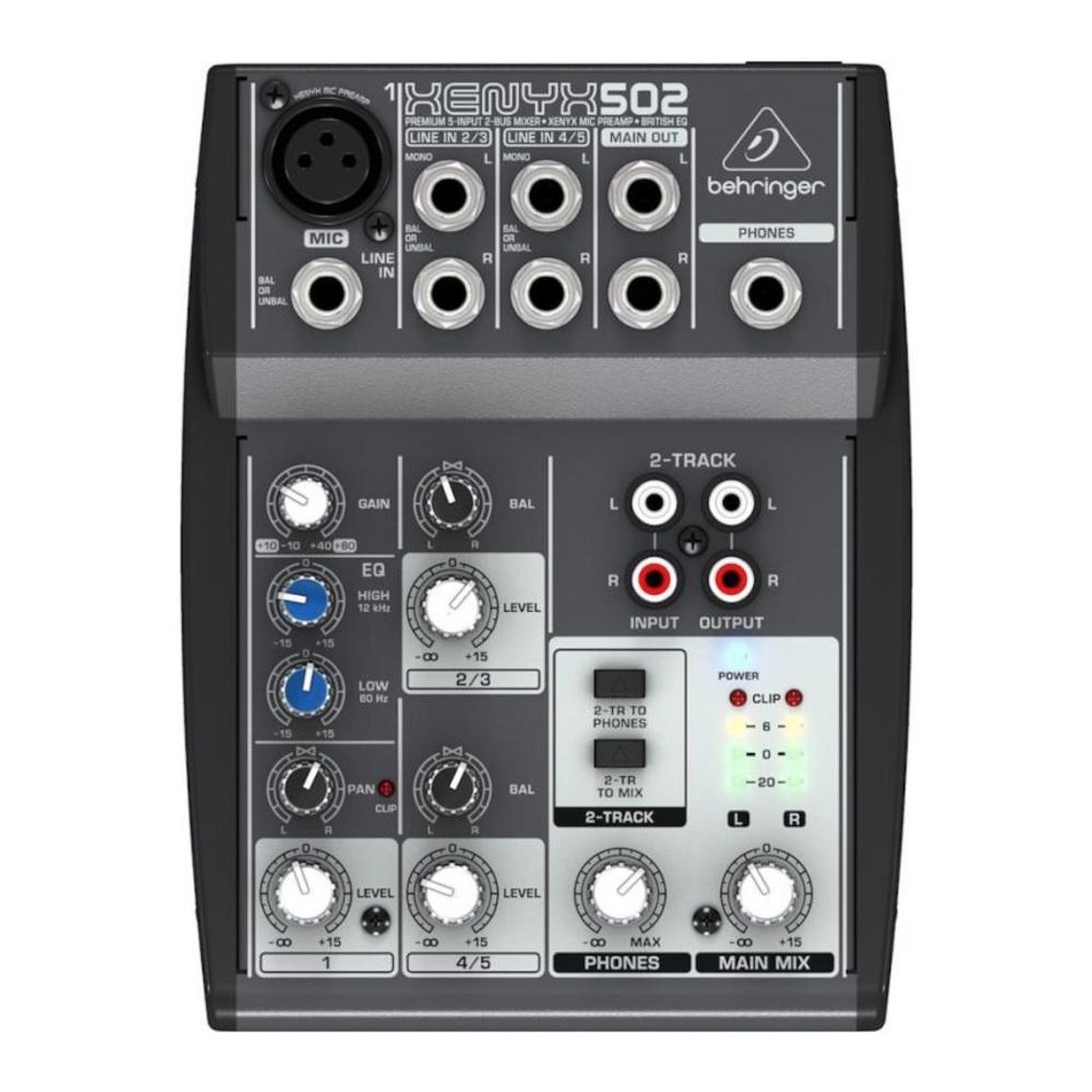 Mixer Analogo de 3 canales Behringer XENYX 502USB 1