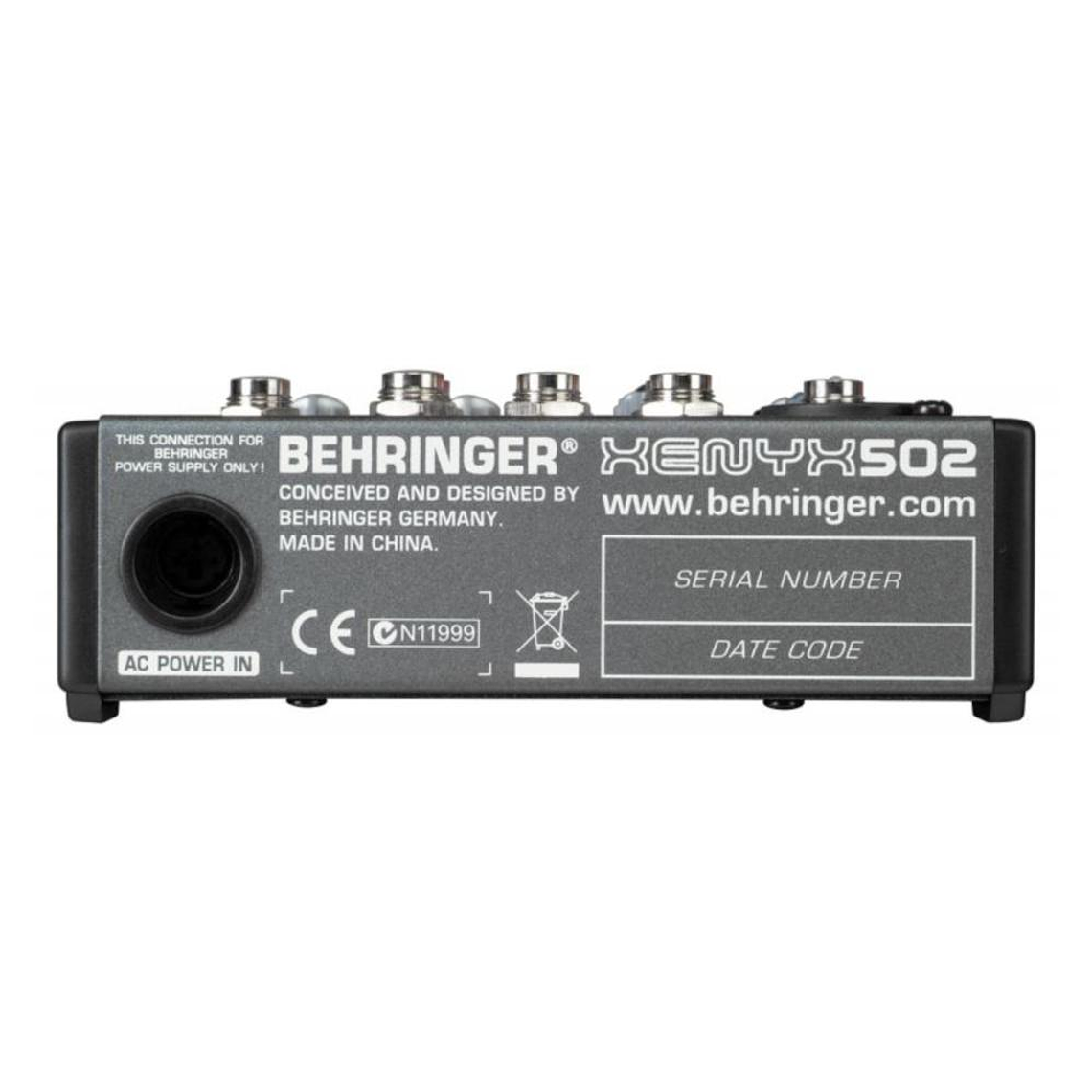 Mixer Analogo de 3 canales Behringer XENYX 502USB 4