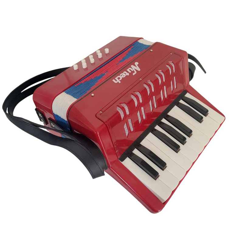 Acordeon Infantil 17 Notas Nutech 5410 Rojo 1