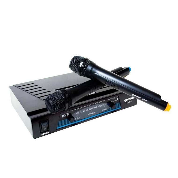 Sistema Inalambrico Doble de Mano Gemini U-352 1