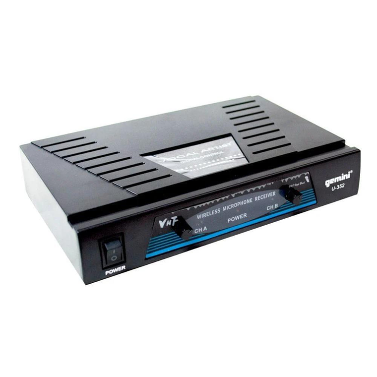 Sistema Inalambrico Doble de Mano Gemini U-352 2