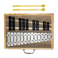 Metalofono Cromatico 22 notas Allegro ALL22AG - Miniatura 1