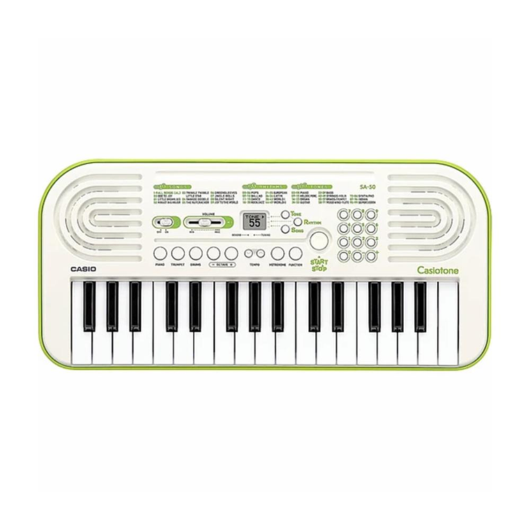 Teclado Infantil Casio SA-50 con fuente de poder 1