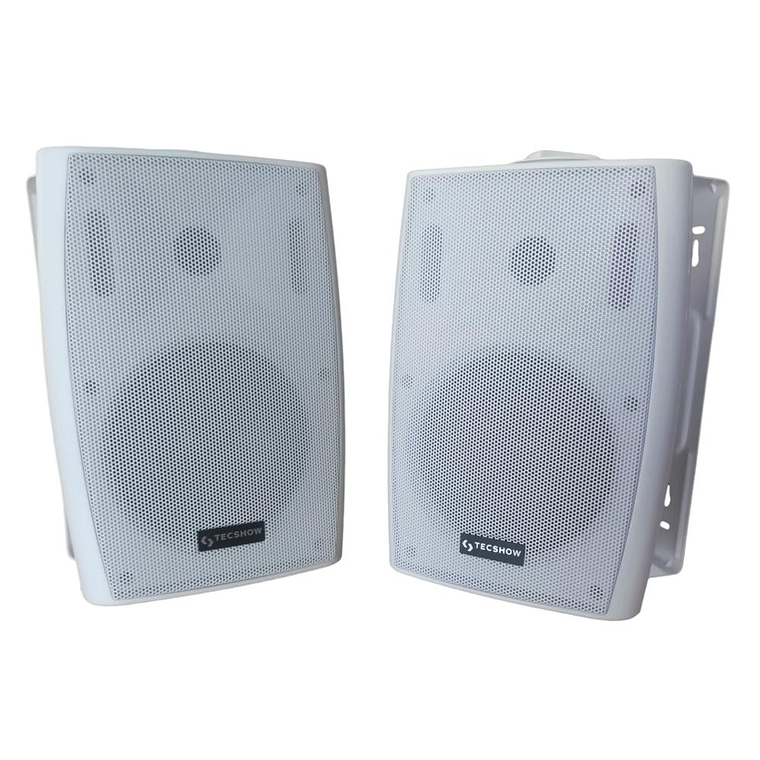 Parlantes Ambientales Tecshow DOME W5 Blanco (par) 1