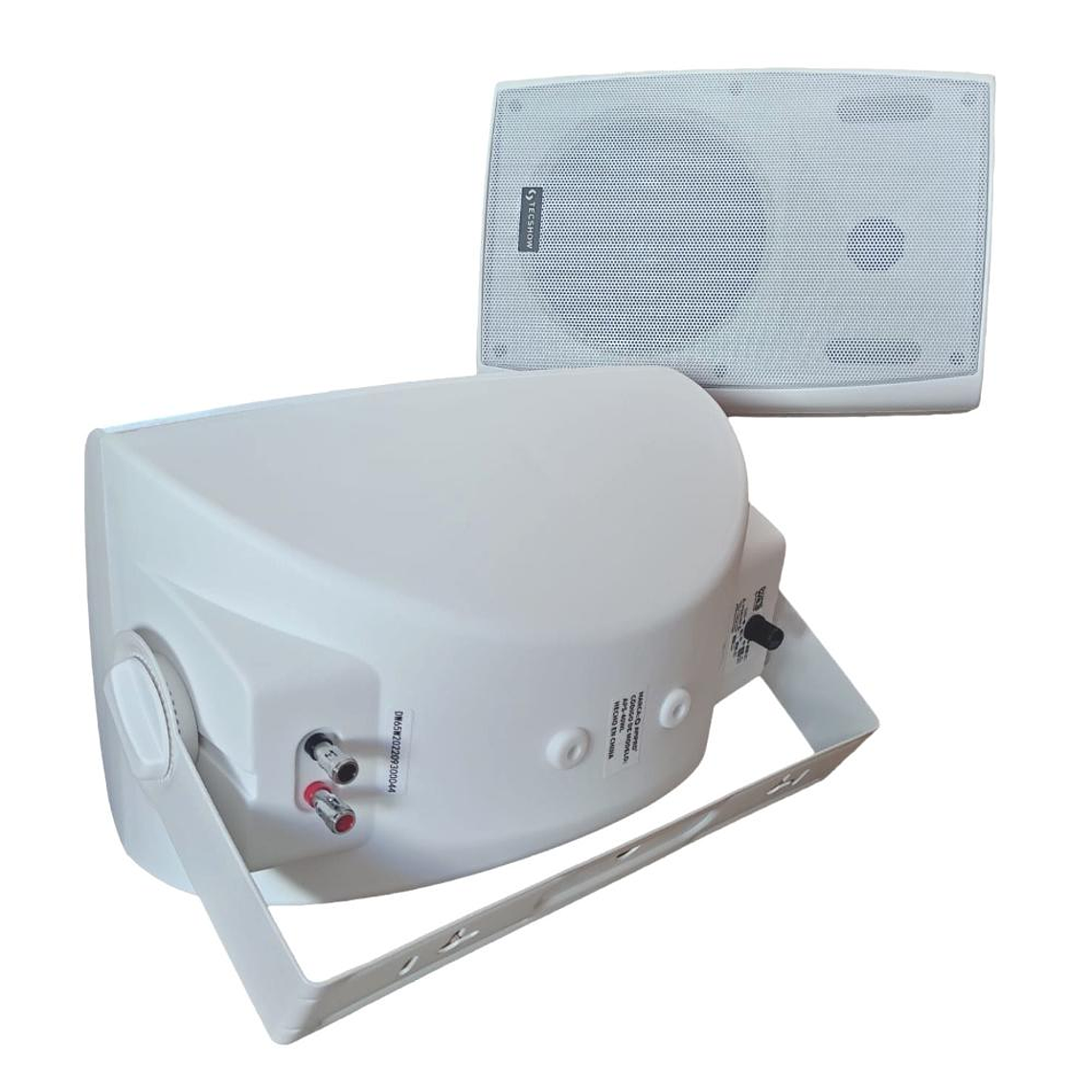 Parlantes Ambientales Tecshow DOME W5 Blanco (par) 5