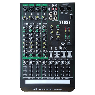 Mixer Analogo con Interfaz K-Acoustic KC 4 PRO