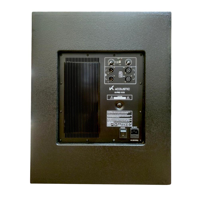 Sub Bajo Activo 15 Pulgadas K-Acoustic K-PRO 15B 3