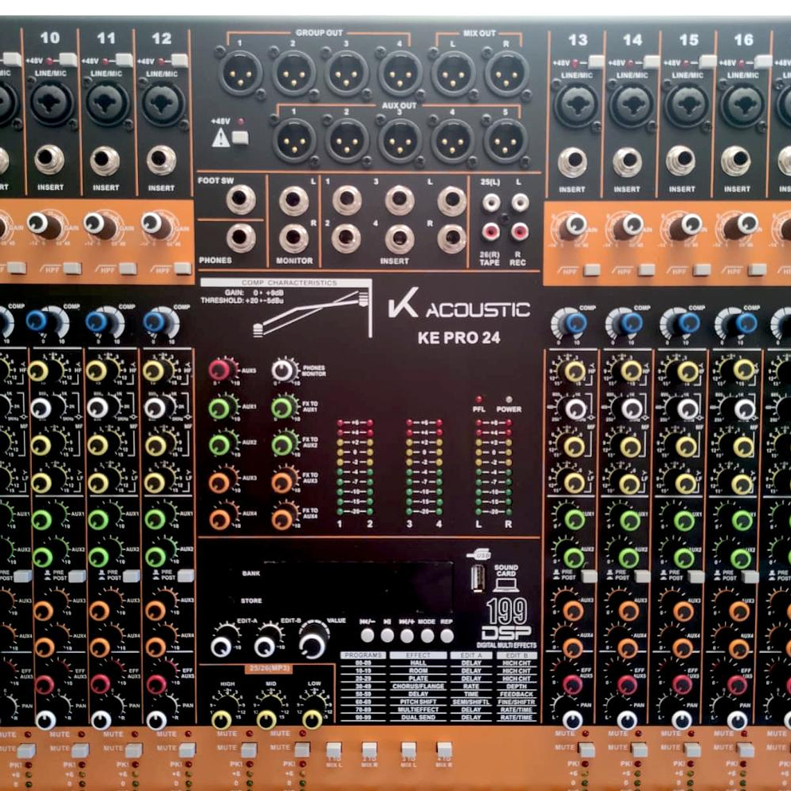 Mixer Analogo 24 Canales K-Acoustic KE PRO24 3