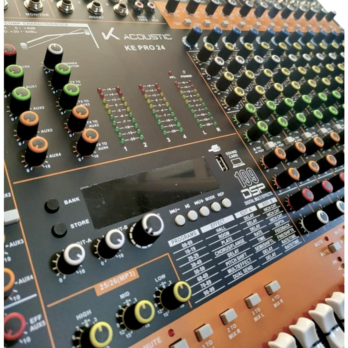 Mixer Analogo 24 Canales K-Acoustic KE PRO24 4