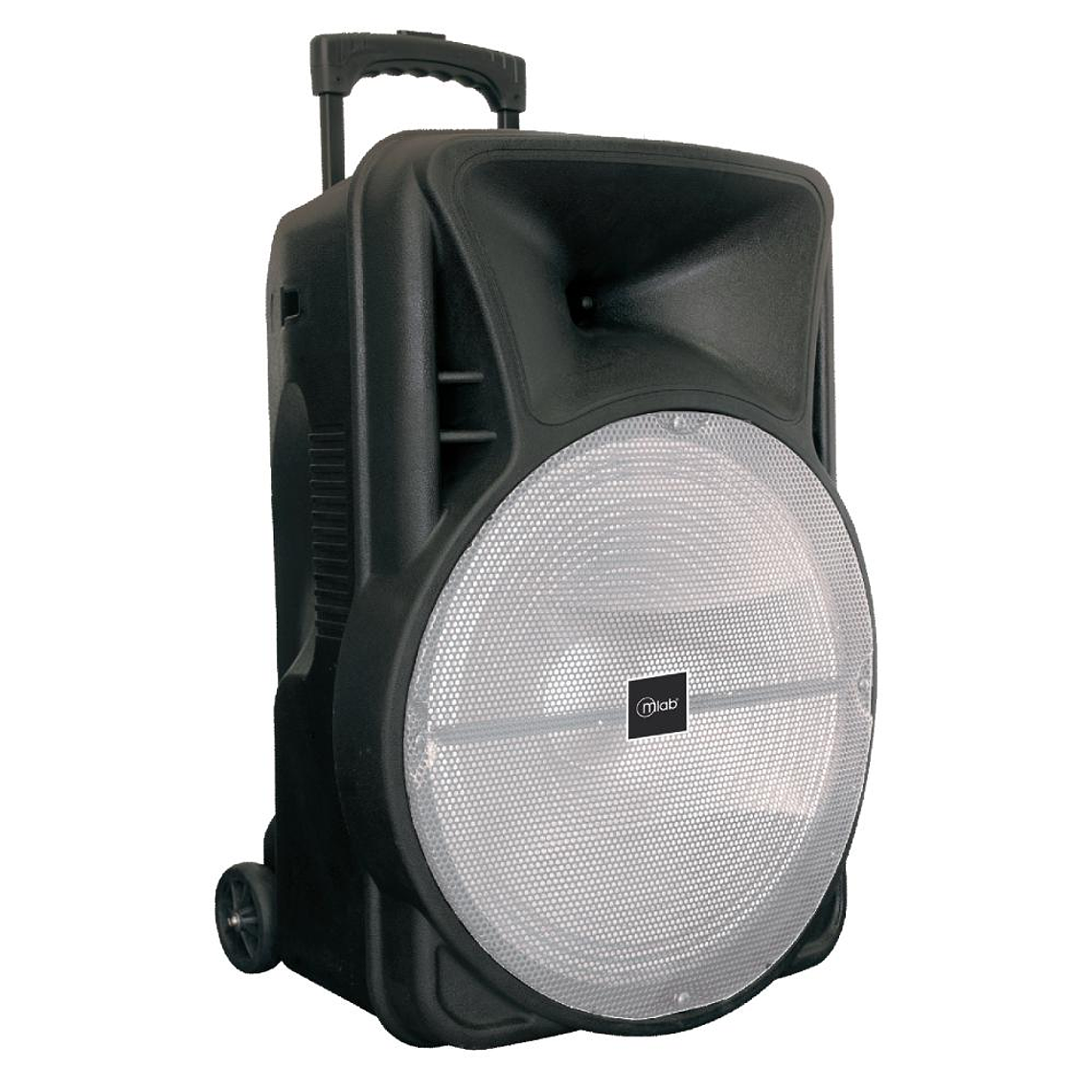 Parlante Portatil con atril y proyector LED Mlab Heavy Bass 2 2