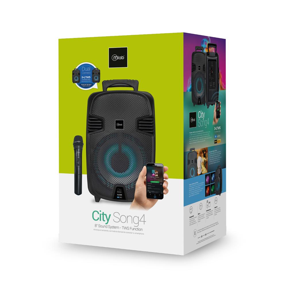 Parlante Portatil Karaoke Mlab 8901 City Song 4 4