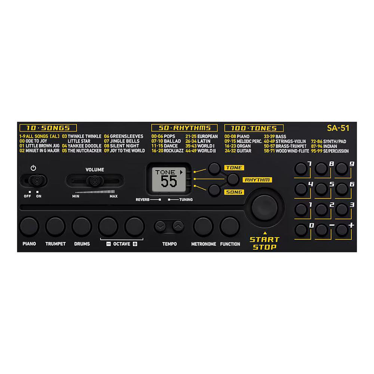 Teclado Infantil Casio SA-51 3