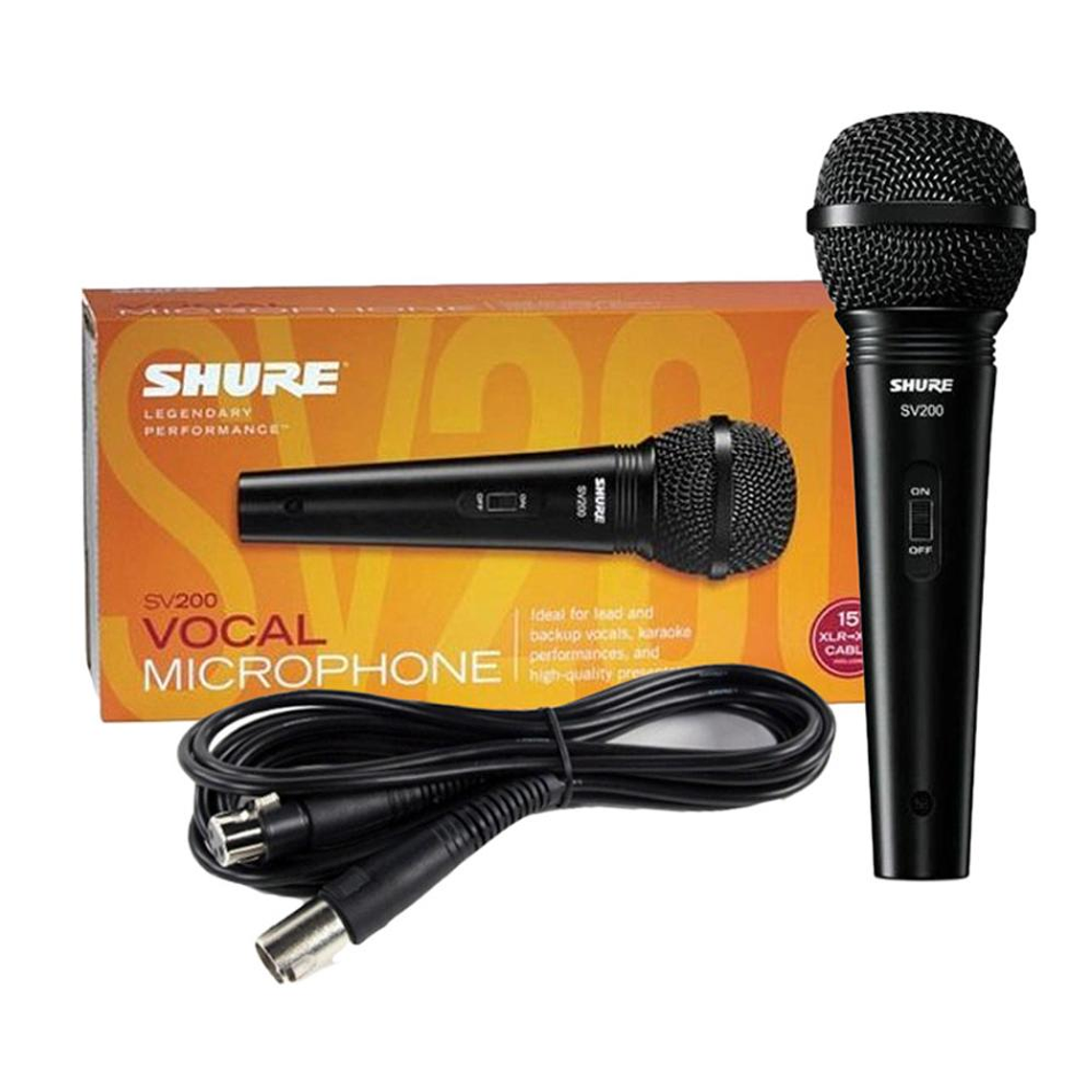 Microfono Vocal Dinamico Shure SV200 4
