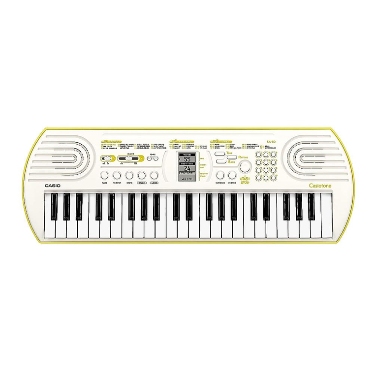 Teclado Infantil Casio SA-80 con fuente de poder 1