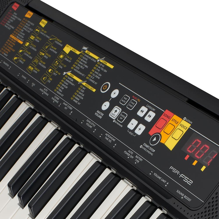 Teclado Yamaha PSR-F52 3