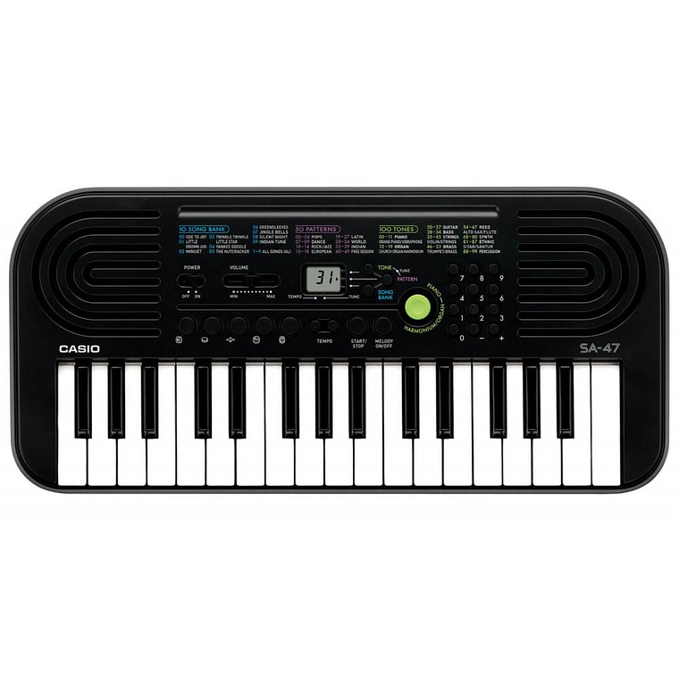 Teclado para Niño Casio SA-47 c/ Fuente de Poder 2