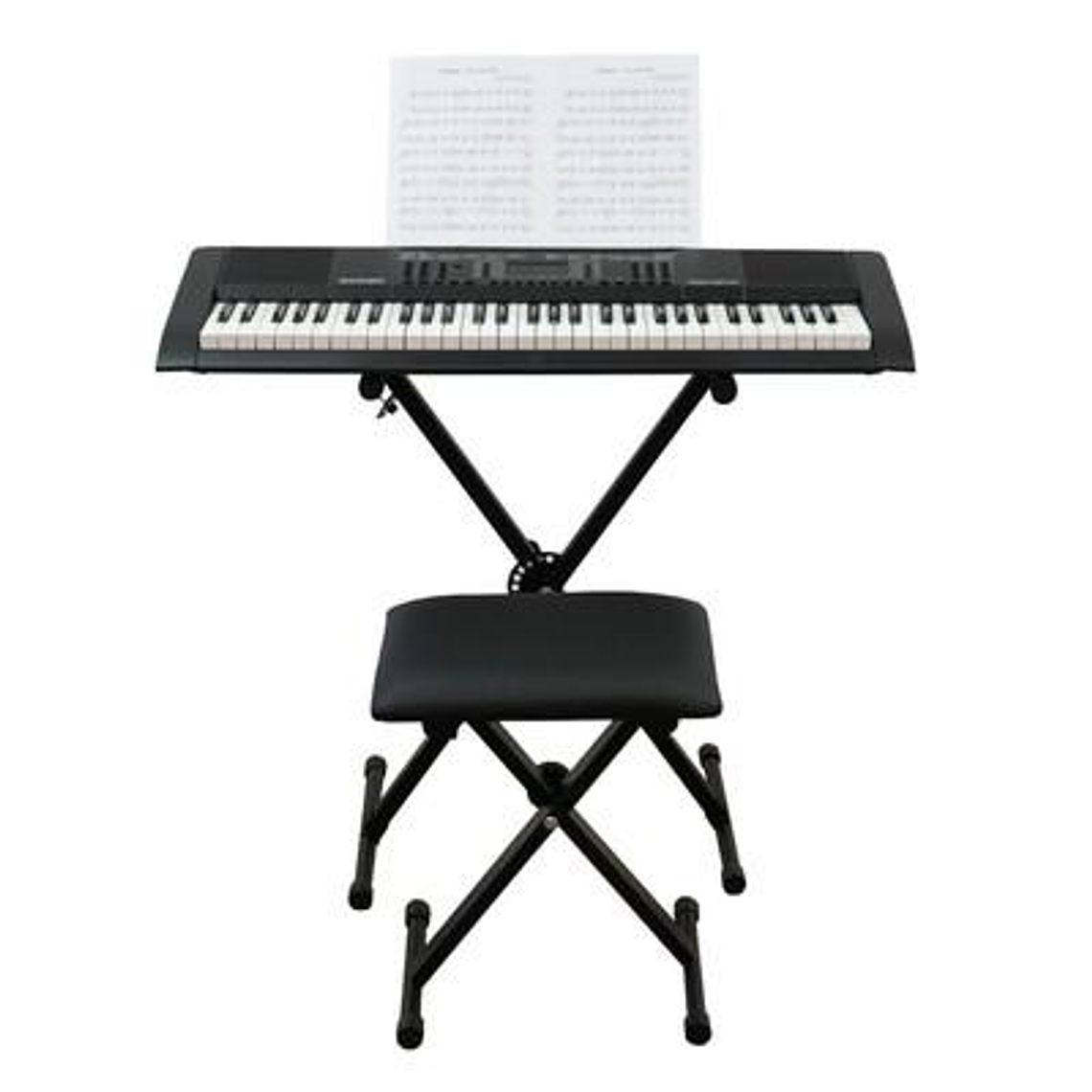 Teclado Portatil Bontempi Rocket con sillin y atril 1