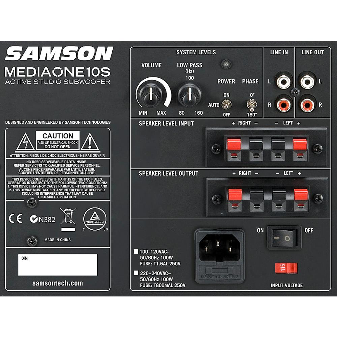 Subwoofer Activo Samson MediaOne 10S 4
