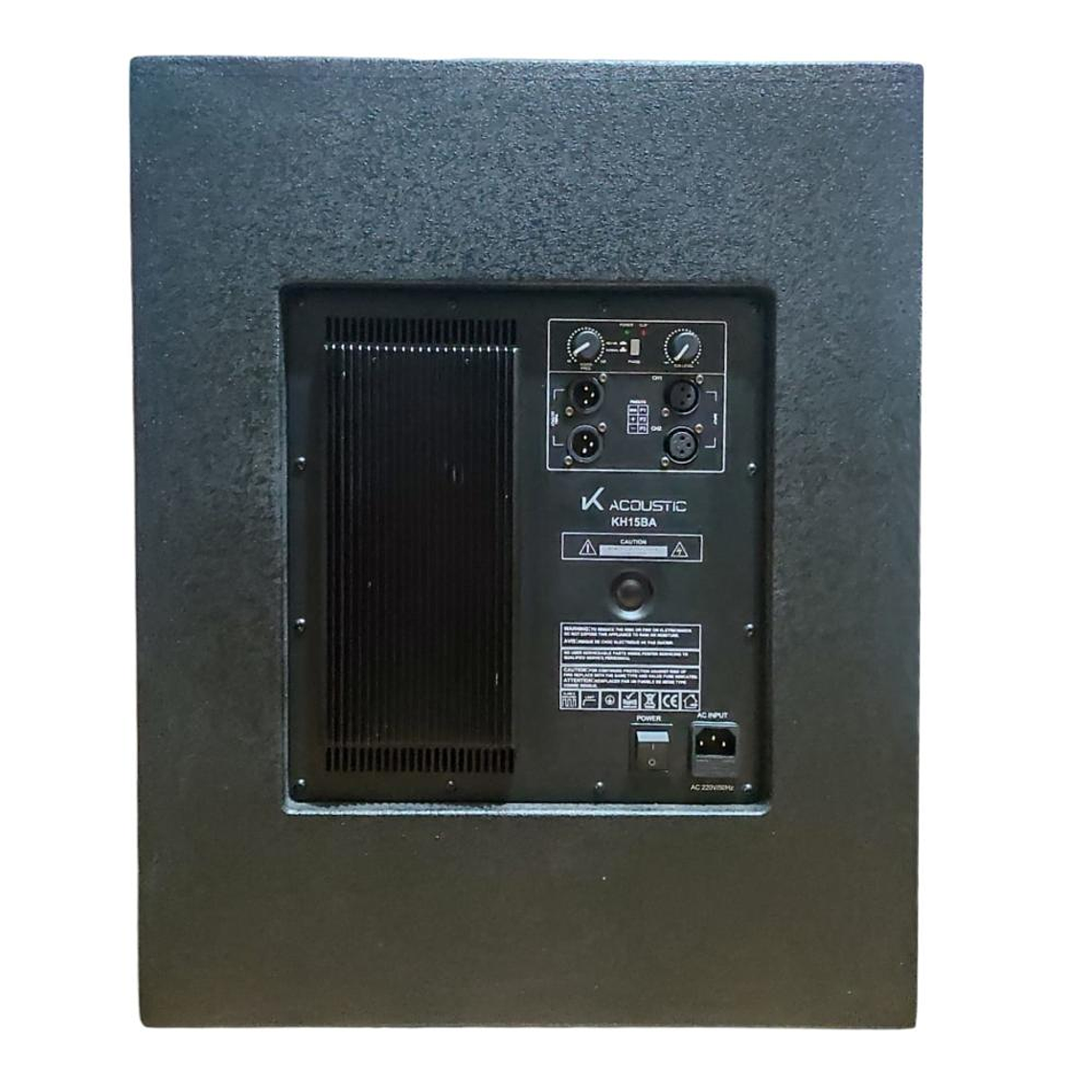 Sub Bajo Activo 15 Pulgadas K-Acoustic KH15BA 3