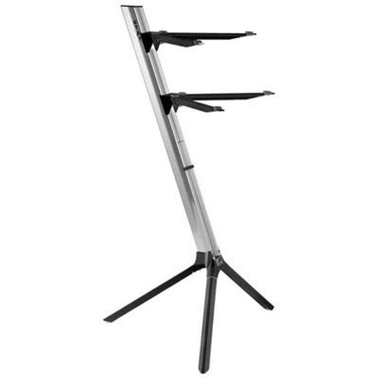 Stand de teclado doble Stay SLIM 1100/02 Curvo Plateado 1