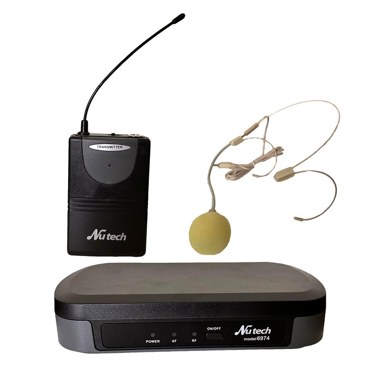 Sistema de Microfono Inalambrico de Cintillo Nutech 6974 1