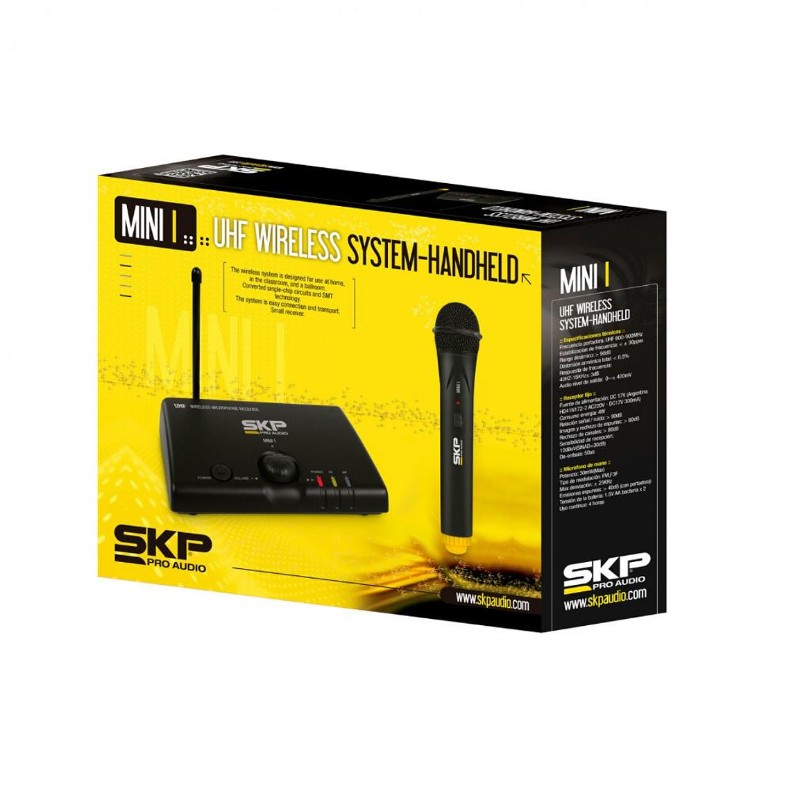 Sistema UHF Inalambrico de Mano SKP MINI I 3