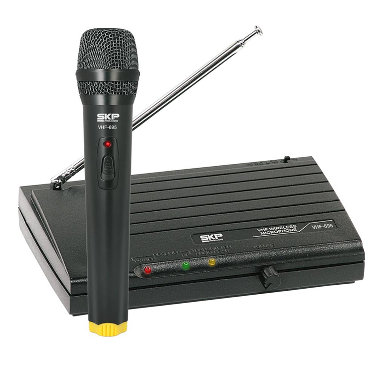 Sistema Microfono Inalambrico de Mano SKP VHF-695 2
