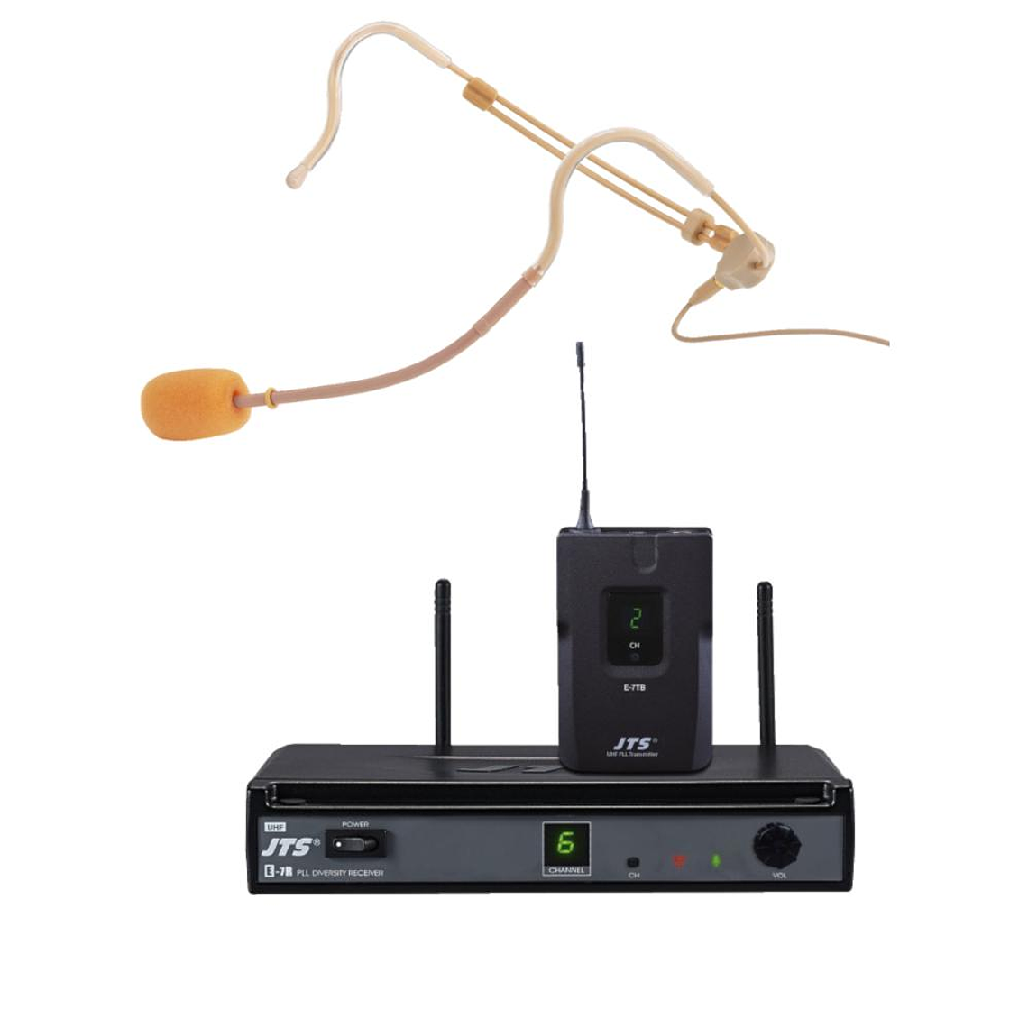 Sistema de microfono cintillo JTS E7R+E7TB+CM214ULIF 1
