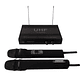 Sistema inalambrico UHF de mano doble Mekse MK-5000 - Miniatura 1