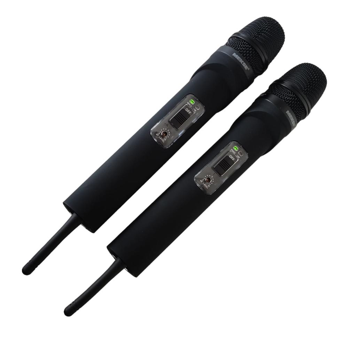 Sistema inalambrico UHF de mano doble Mekse MK-5000 2