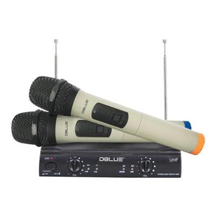 Sistema Inalambrico de mano doble Dblue DBMIC13 1