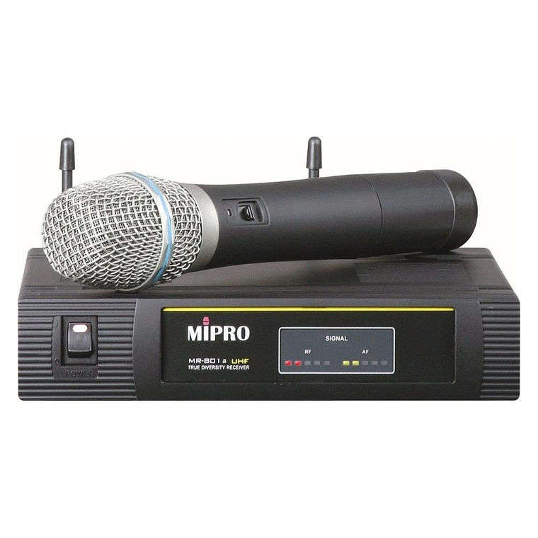 Sistema Inalambrico UHF de Mano MIPRO MR-801a/MH-801a 1