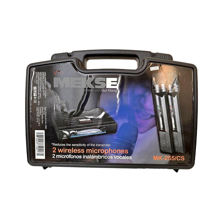 Sistema Dual Inalambrico de Mano Mekse MK-255/CS 2