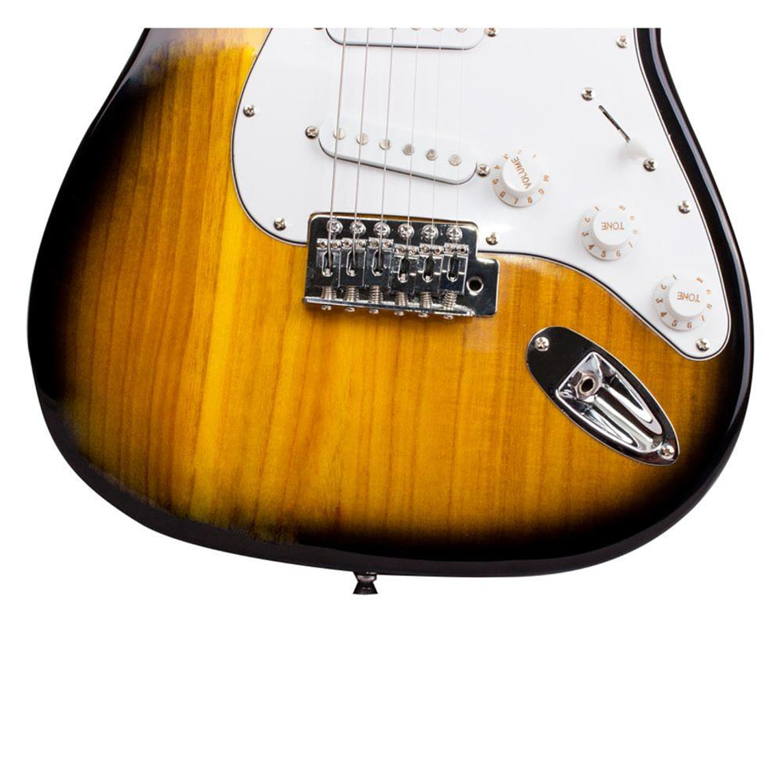 Pack Guitarra Electrica Mercury MS15S Sunburst 3