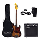 Pack Bajo Electrico 4 cuerdas Washburn SB500TS Sunburst - Miniatura 1