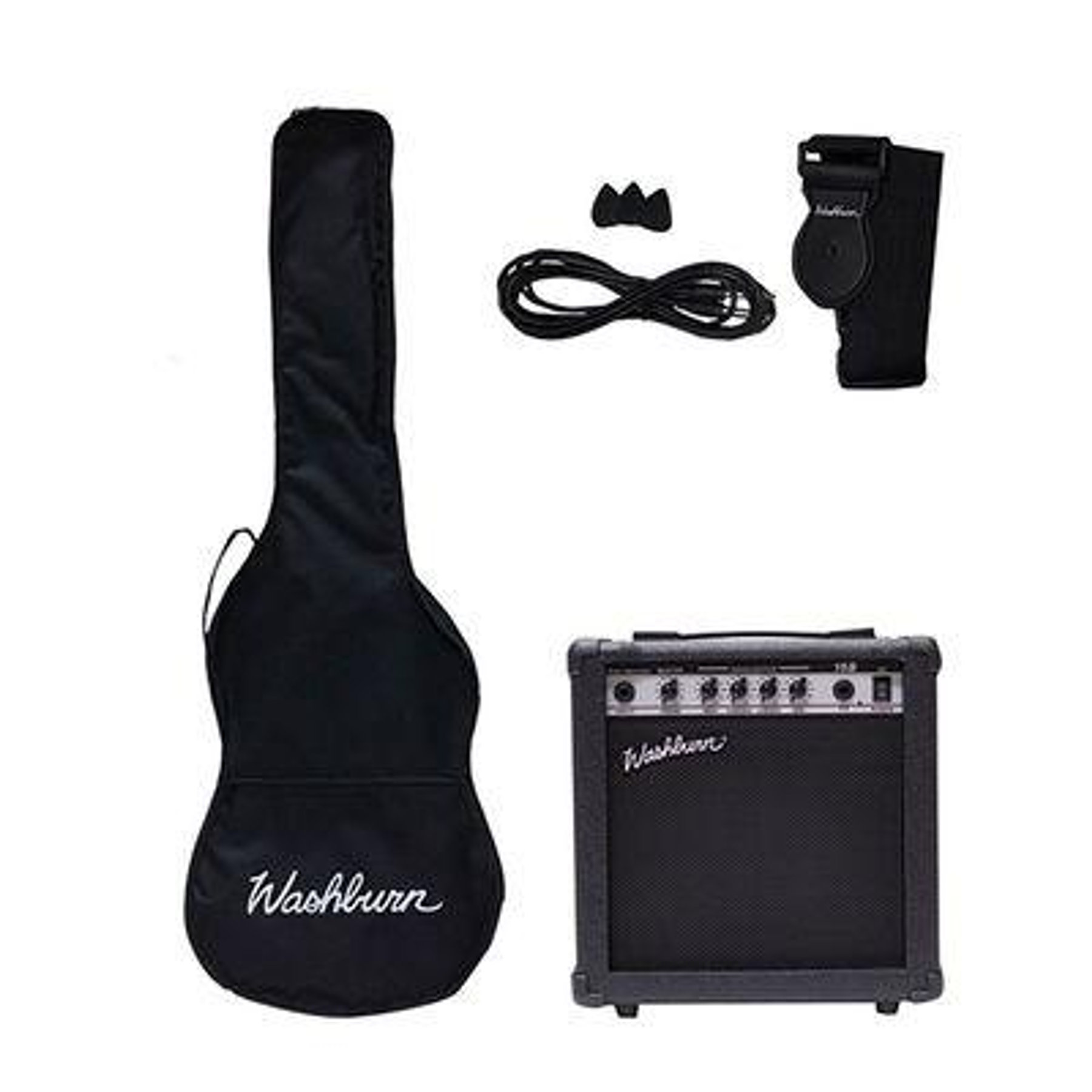 Pack Bajo Electrico 4 cuerdas Washburn SB500TS Sunburst