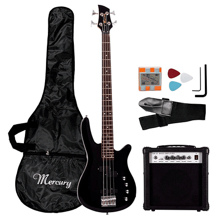 Pack Bajo Electrico Mercury B001NE Negro