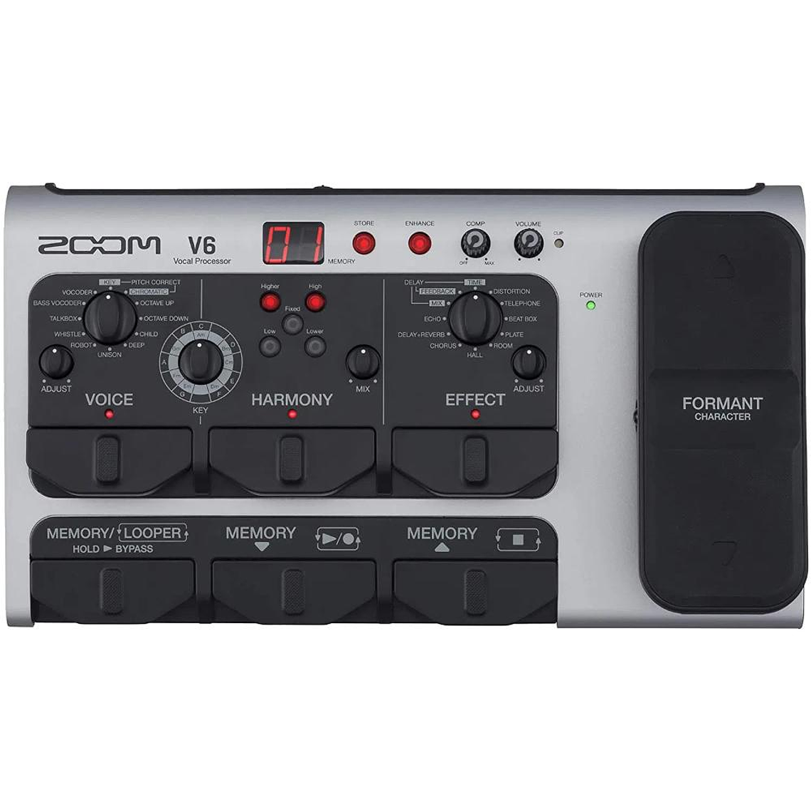 Pedalera Vocal Multiefecto Zoom V6 1