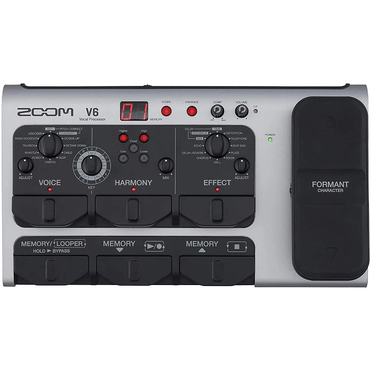 Pedalera Vocal Multiefecto Zoom V6 1
