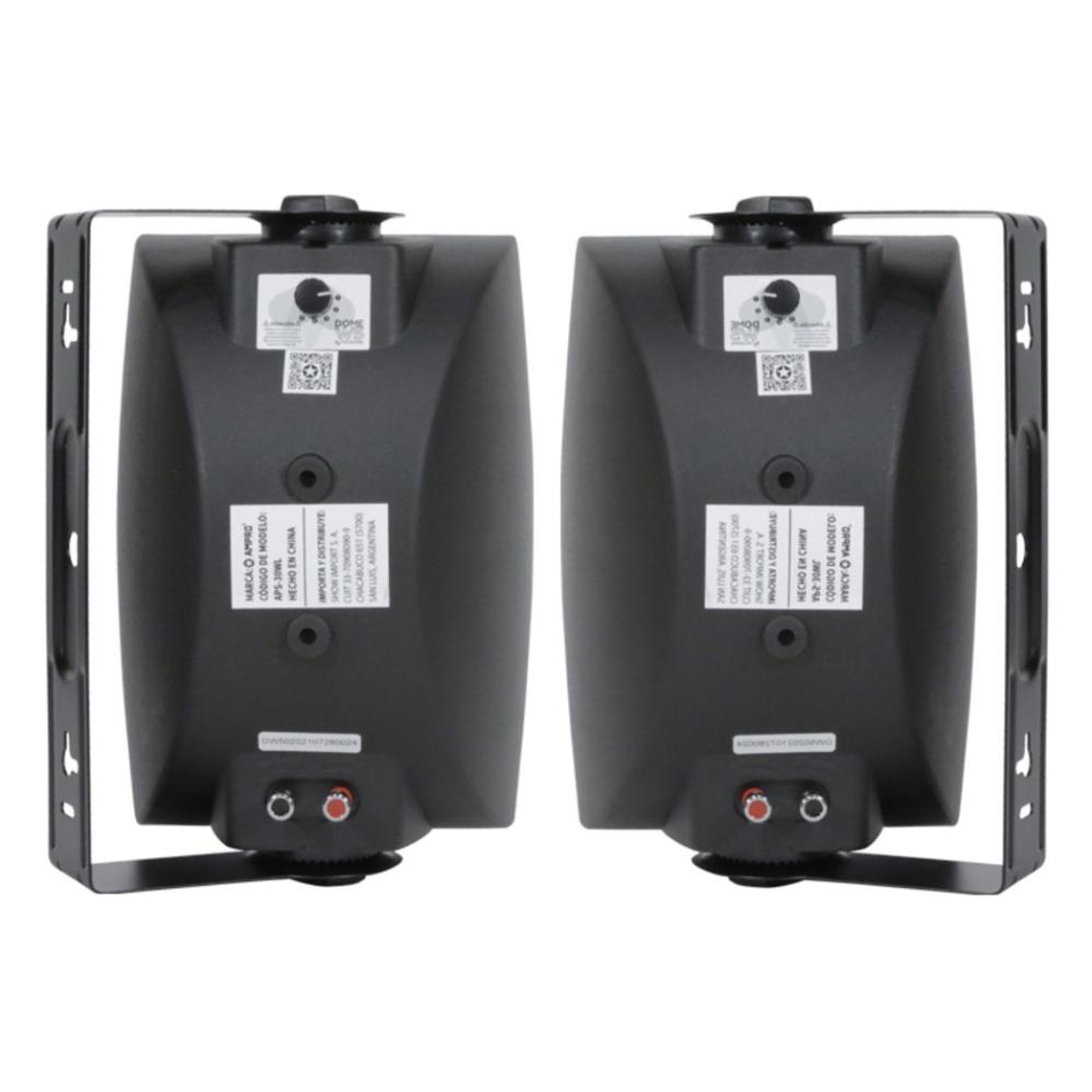 Parlantes Ambientales Tecshow DOME W5 Negro (par) 4