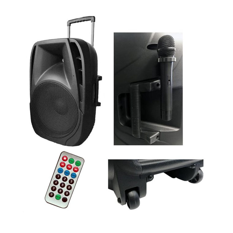 Parlante Portatil Karaoke 15'' Cipriani YNPW-15-2MIC 2