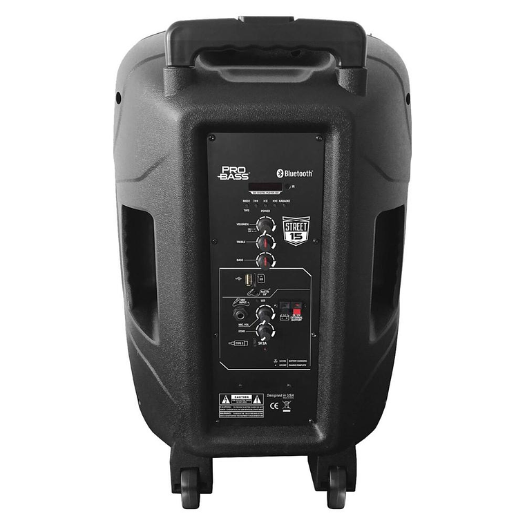 Parlante Portatil Karaoke Probass Street 15 4