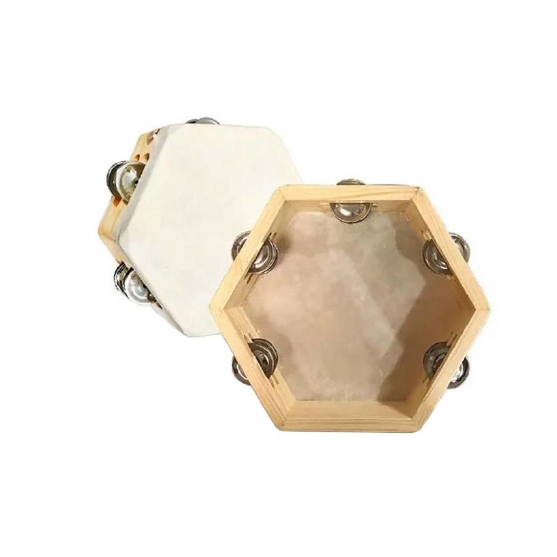 Pandereta Hexagonal 8 pulgadas Hamelin CHY-8 TAR 1