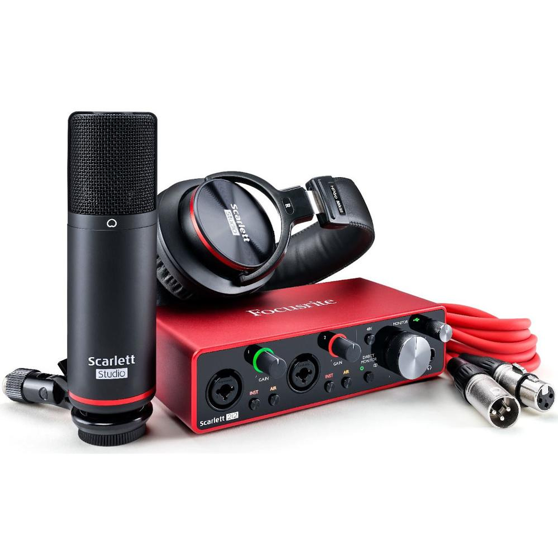 Pack de grabacion Focusrite Scarlett 2i2 Studio Pack 1