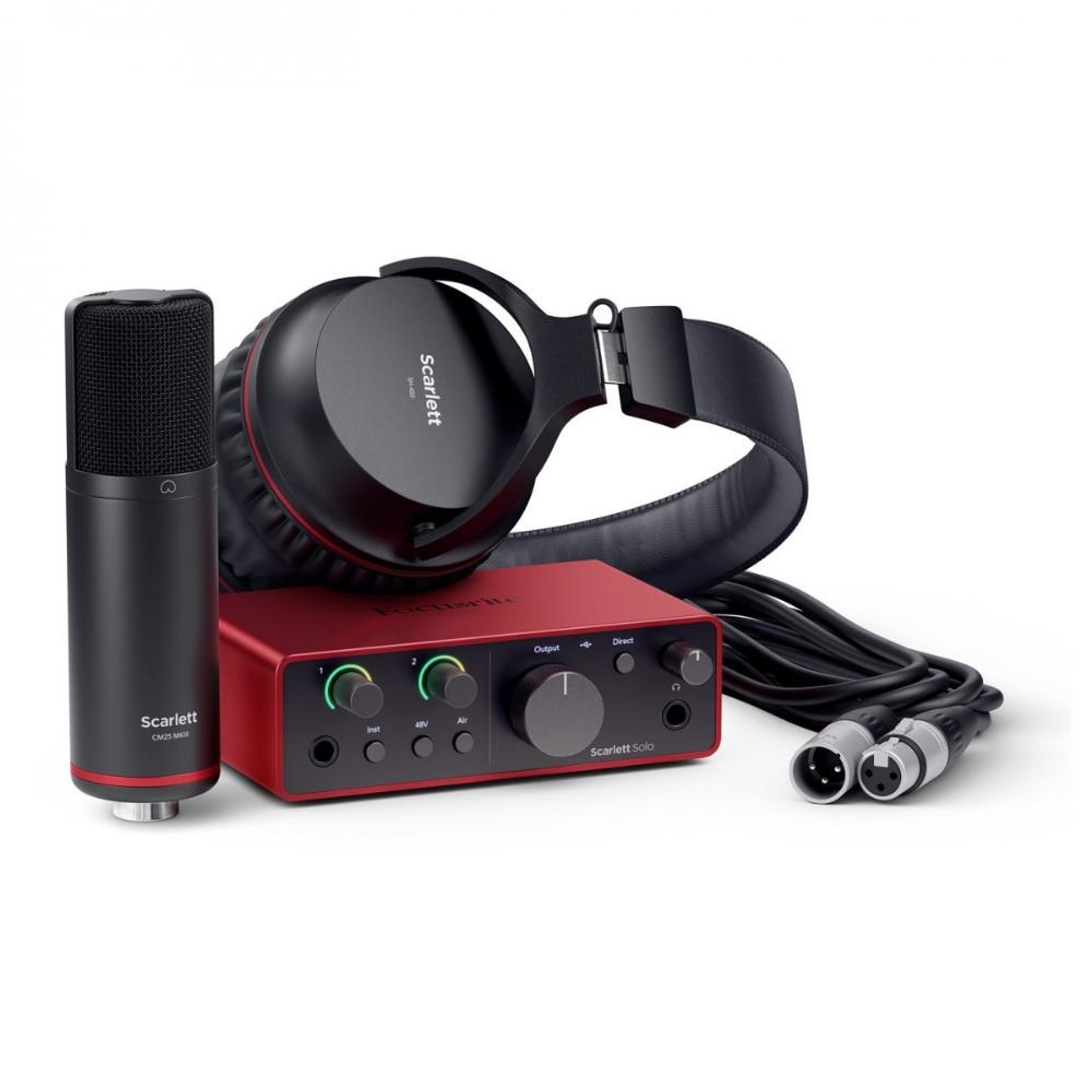 Pack de grabacion Focusrite Scarlett Solo Studio 4th Gen.