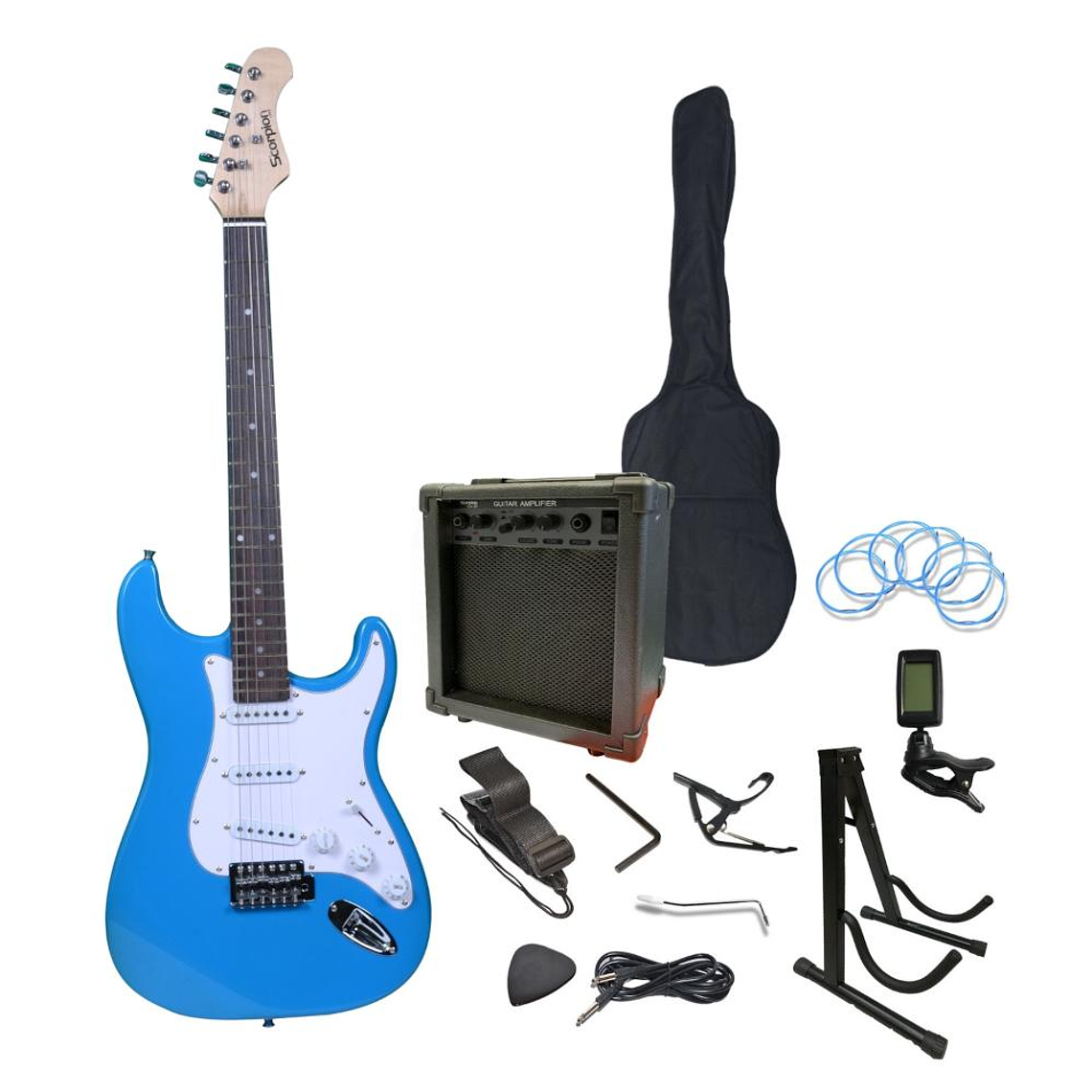 Pack de Guitarra Electrica Scorpion PAC-6 BL 2