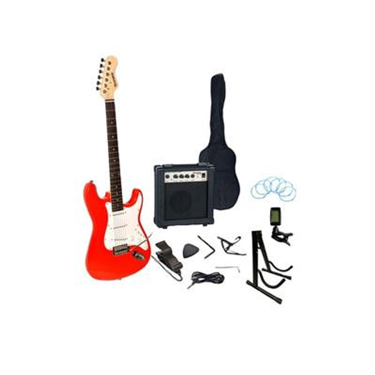 Pack de Guitarra Electrica Scorpion PAC-5 RD 2