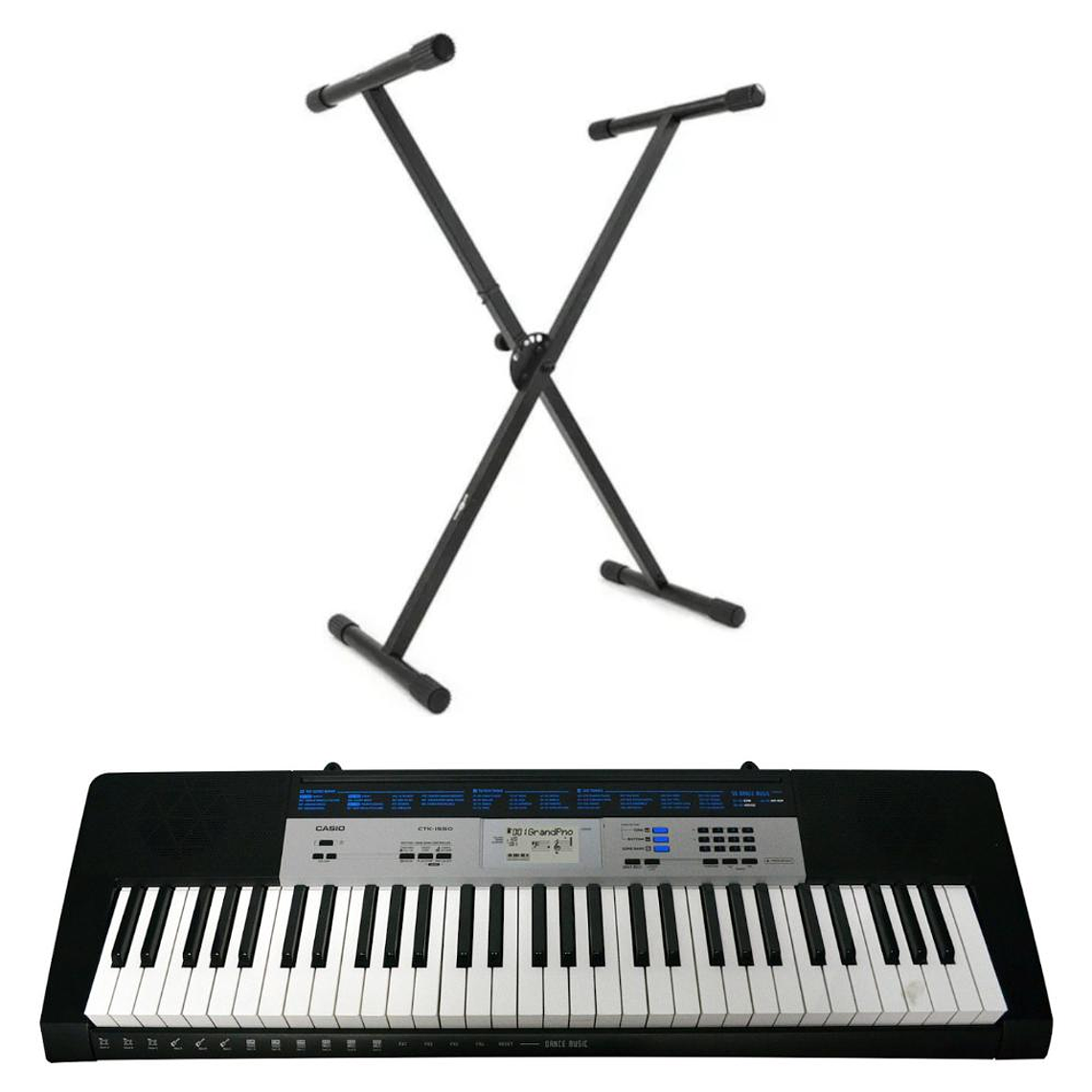 Pack Teclado Casio CTK-1550 + atril de tubo simple 1