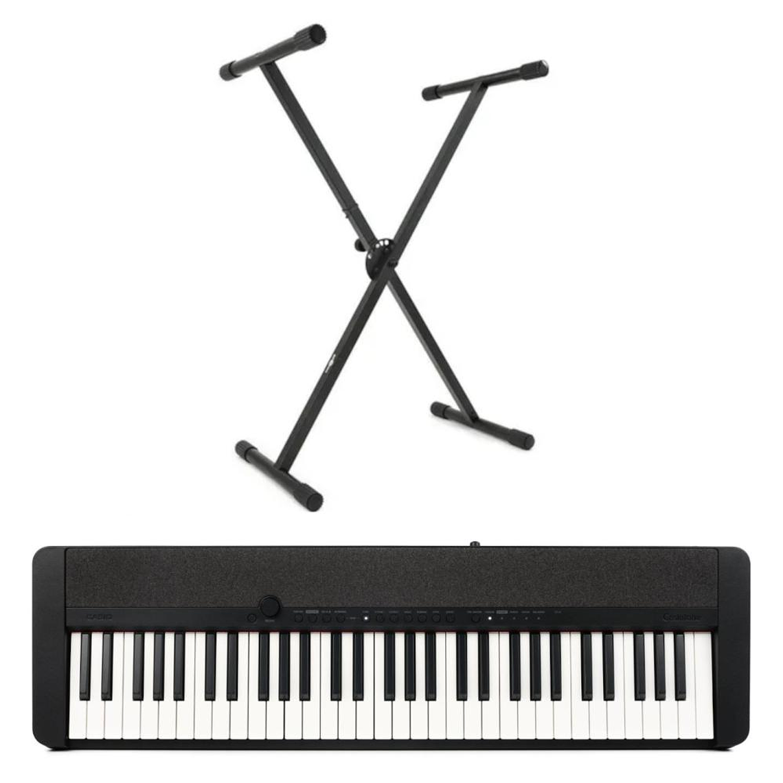 Pack Teclado Casio CT-S1 Negro + atril de tubo simple 1
